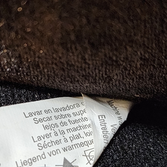 ISOTONER black Arch Contour memory foam Black Slippers size 7.5-8 - Picture 2 of 12